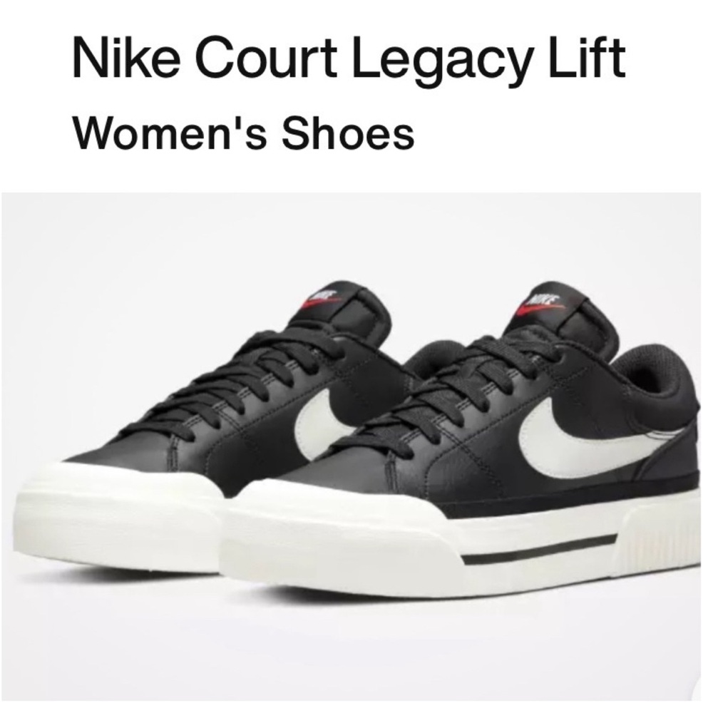 NIKE COURT LEGACY LIFT Women’s Sneakers Size: 10 (DM5790-001) New without box